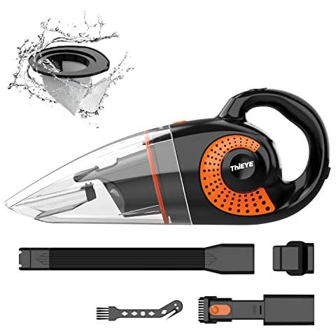 ThiEYE Handheld Vacuum Cleaner, 13Kpa Suction Power cordless handheld vacuum cleaner, Rechargeable Lightweight Car Vacuum Cleaner for Home and Car Cleaning Cover