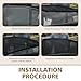 DACIRTY 4 PCS Side Window Sunshade – Ventilated Sun-proof & Dust-proof Mesh, Double-layer Breathable Car Window Heat-insulating Curtains, Universal Fit for Most SUVs (Black)