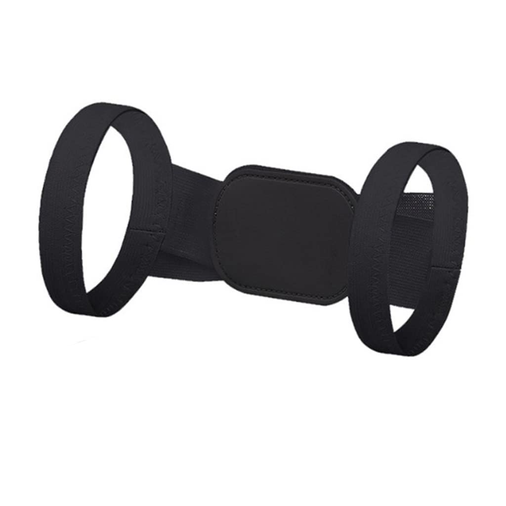 Postura Corrector de Espalda Hombro Soporte Recto Corrección Brace Cinturón Ayudas(Svart,S)