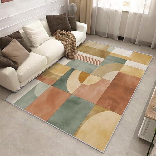 Moquette antidérapante douce au design médiéval géométrique haut de gamme