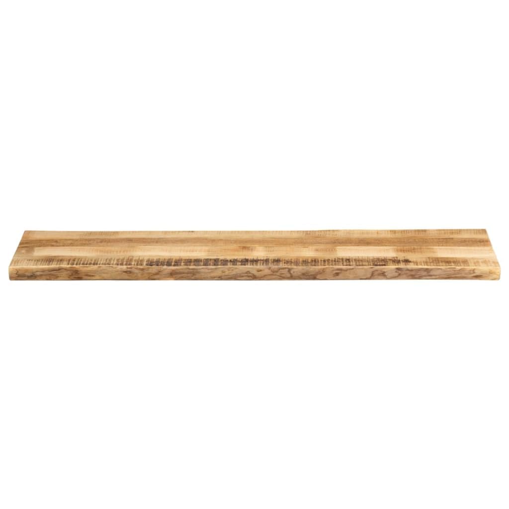 Blat stołu z żywymi krawędziami 180 x 40 x 3,8 cm, surowe drewno mango | Tropikalne lite drewno, gładka powierzchnia łatwa do czyszczenia, unikalny rustykalny design, tylko blat stołu