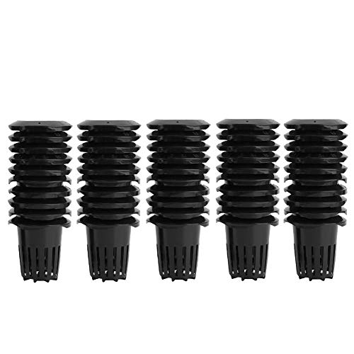 50Pcs Lightweight Net Pots,Greenhouse Mesh Pot Hydroponics Basket Plant Growing Net for Indoor Planting Outdoor Growing