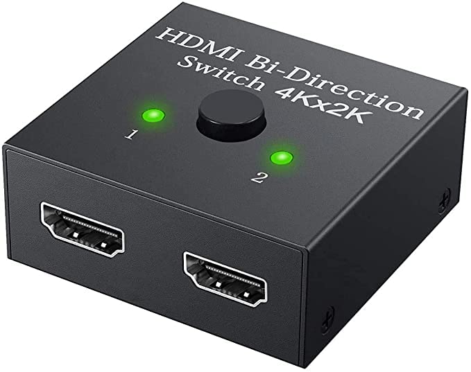 ScaleBee HDMI Switch 2 Port BiDirectional Manual Button HDMI Switch