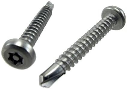 # 8 X 3/4 Stainless Steel Pan Head Tamperproof Torx Drill & Tap Screws (Box of 100)