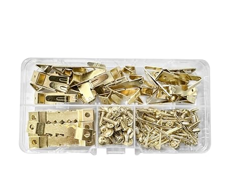 Image of 170-Piece Basic Picture Hanging Kit - Heavy Duty Wall Hooks & Frame Hangers Set with Nails and Screws for Home Decor