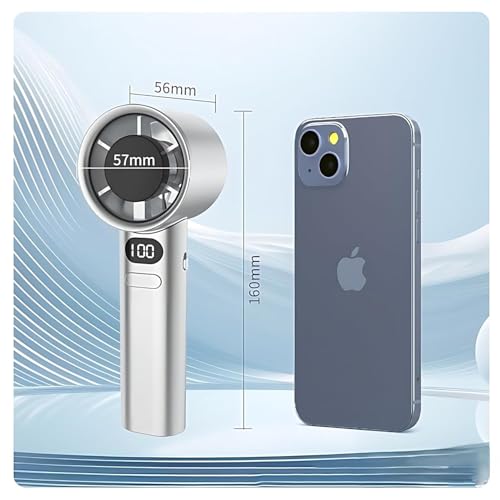 Image of Rechargeable Handheld Fan, Portable Mini Fan with 1200mAh Battery, 120 Speed Levels with Long-Press Control, Personal Electric Fan for Travel, Office & Home(MULTICOLOR)(RANDOM)