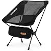 CAMEL CROWN Silla de Camping Plegable Ultra-Ligera con Bolsa de Transporte, Estructura de Aluminio, Color Negro miniatura 2