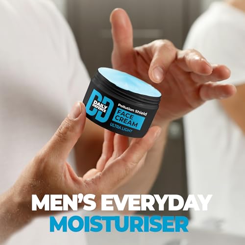 Image of Beardo Daily Defence Face Cream for Men, 50g |Water-based Fast Absorbing Ultralight Moisturizer for face with Niacinamide & Vitamin E | Shield against Pollution