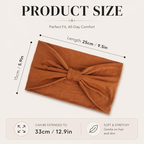 Image of Kachanaa 8 Packs Large Wide Headbands for Women's Hair,Non Slip Soft African Bandeau Hair Bands Makeup Yoga Workout Running Sweat Hair Wraps Fashion Hair Accessories for Black Women