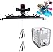 Power Mixer Pneumatic Agitator Clamp-On Drum Agitator Industrial-Grade Pneumatic Shaker Paint Stirring Tool，Paint Mixer, 3280W Electric Tank Stirring Machine with Folding Blades, for 1 Ton I