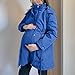 Yxbdin Womens Maternity Puffer Coats Zip Up 3 in 1 Hooded Jacket Thicken Warm Winter Down Coat Long Puffy Parka Hoodies Thickened Overcoat for Women Padded Jackets Maternity Waterproof Military Coat