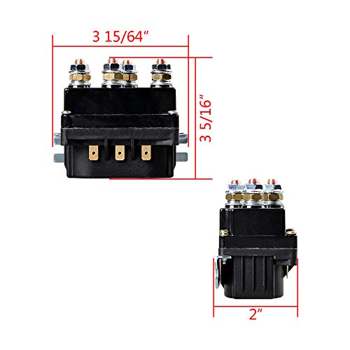 Astra Depot 12V 500A Winch Solenoid Relay Contactor + 2Pcs Wireless Winch Remote Control Set Universal For Atv Utv Truck 4Wd 4X4 8000Lbs-12000Lbs Winches #TOP7