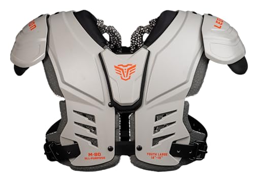 Legion Youth Football Shoulder Pads, Patents Pending, Lightweight, Optimized Mobility, Enhanced Impact Protection, Industry-Best Ventilation and Cooling (M-80, X-Large)