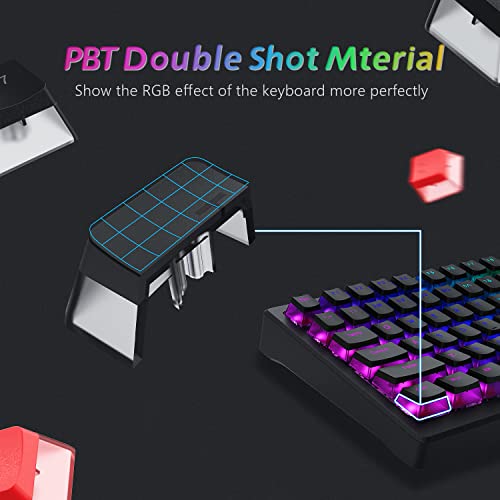Image of Womier Pudding Keycaps for Mechanical Keyboard- PBT Shine Through Keycaps