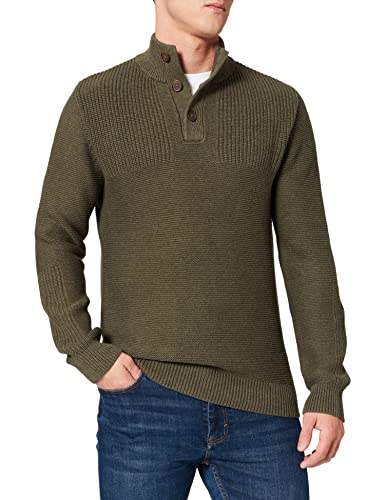 MERAKI Jersey de Algodón con Cuello a Botones Hombre