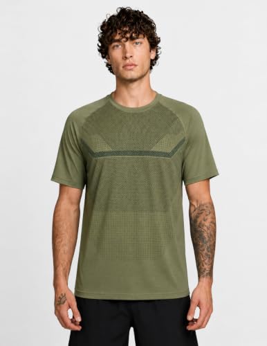 Image of 5 Pack Men's Active Quick Dry Crew Neck T Shirts | Athletic Running Gym Workout Short Sleeve Tee Tops Bulk