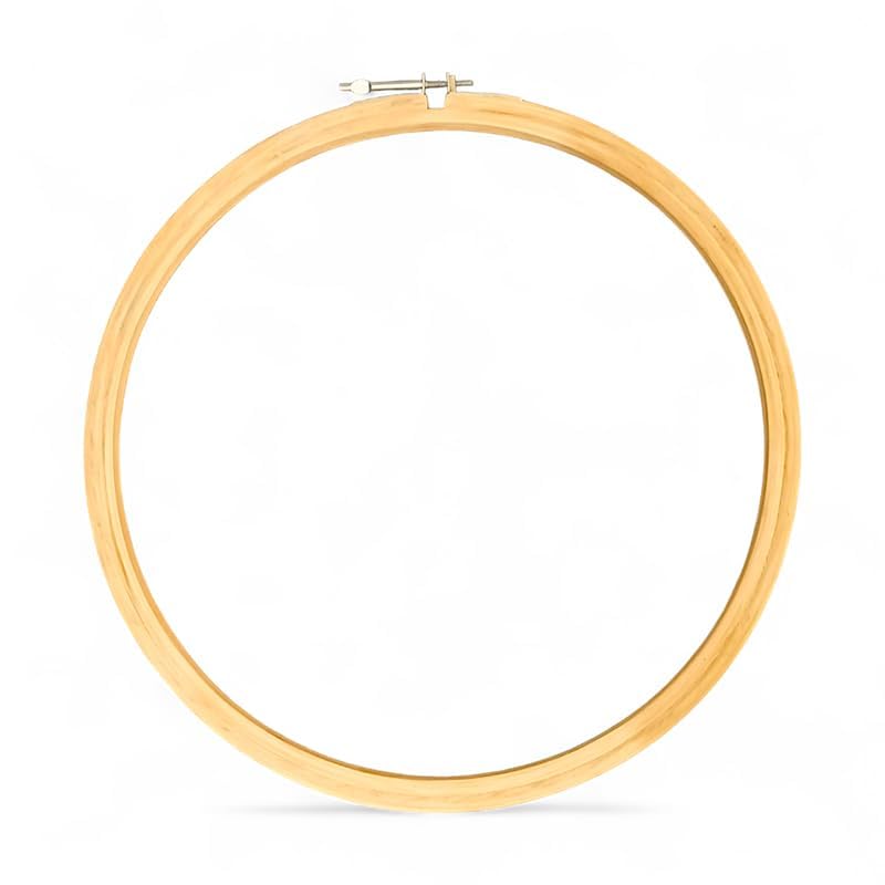 Dhruv Crafts Wooden Embroidery Hoops, Embroidery Adda Frame Stand Ring for Cross Stitch Craft (8, Inches)-image-36