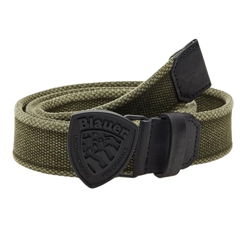Ceinture Shil Blauer en tissu technique vert militaire pour homme