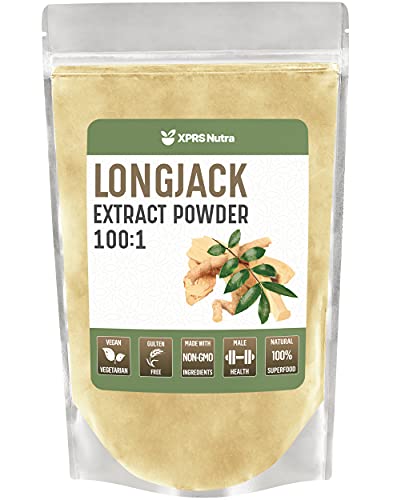 XPRS Nutra Longjack Tongkat Ali Powder Extract 100:1 - Premium Long Jack Tongkat Ali Extract Powder for Male Health - Vegan Friendly Tongkat Ali Supplement for Men and Women (16 Ounce)