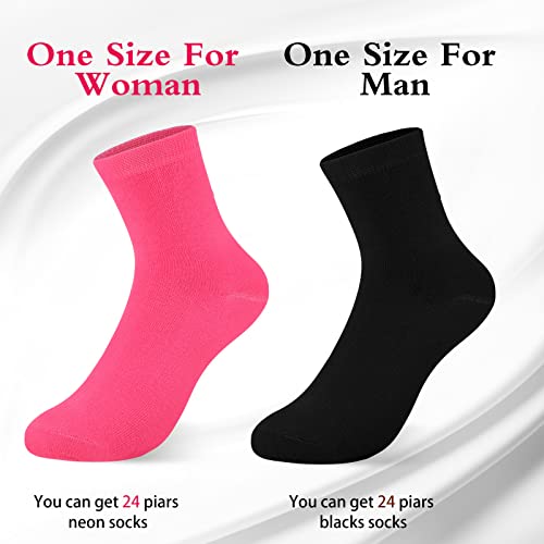 Tarpop 48 Pairs Bulk Socks for Homeless Unisex Moisture Wicking Sports Socks Lightweight Ankle Hoses for Women Men2