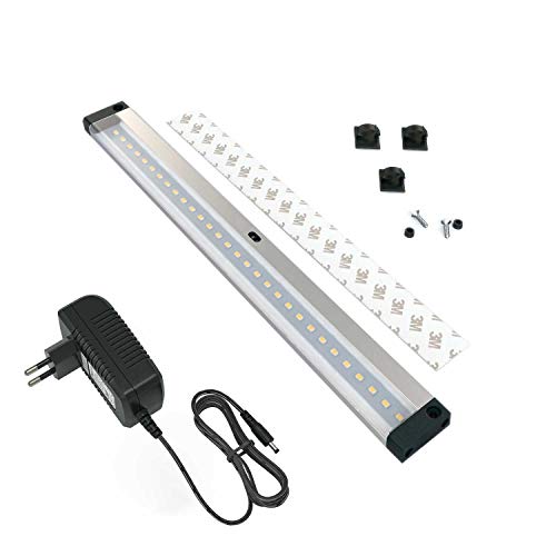 Preisvergleich Produktbild EShine LED-Unterbauleuchten-Panels 30 cm Dimmbar, Aktivierbar per Handbewegung - Berührungslose Dimm-Kontrolle, Kaltweiß (6000K)