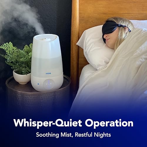 image for Vicks FilterFree Plus Cool Mist Plus Humidifier (VUL565), Medium Room 
