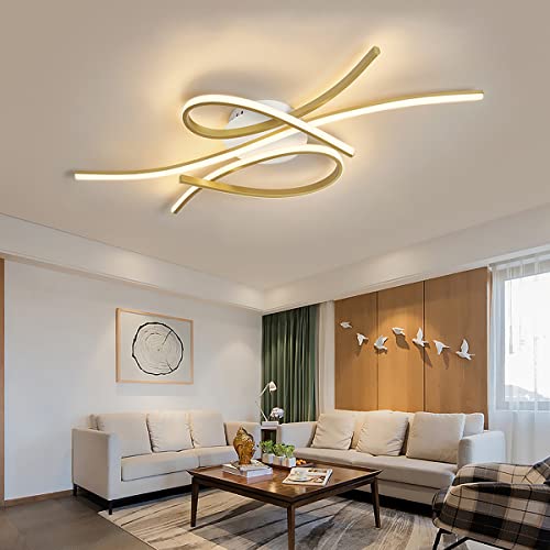 Plafonnier LED dimmable avec télécommande pour salon et éclairage créatif de chambre