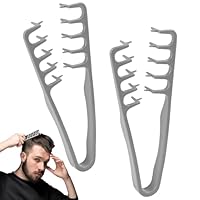 2 Stück Styling Kamm mit Textur Comb, Volumizing Wide-Tooth Hair Styling Comb, Großzahnkamm Haarstyling-Kamm mit Breiten Zähnen, Roots Volume Tool, für Bangs Seam Grooming, Nahtpflege