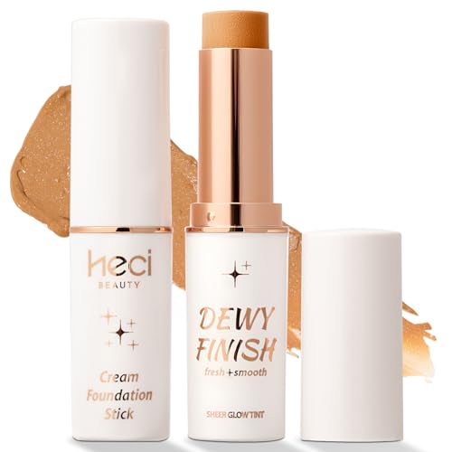 Tinted Foundation Stick, Balm to Cream Foundation with Light to Medium Coverage, Infused with Hydrating Ingredients, Dark 05,0.25 oz