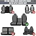 SAPUBK Custom-Fit Front Seat Cover Replace for 2006-2025 Isuzu NPR 40/60 Split Bench, Front Knitted Fabric with Back Soft Foam Lining Airmesh Breathable Seat Cover