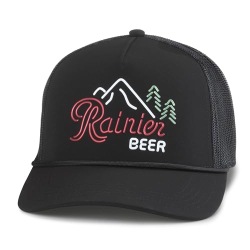 Image of AMERICAN NEEDLE Rainier Beer Unisex Adjustable Snapback Baseball Hat