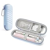 housse de voyage pour sac de golf Matériau durable : l'étui de voyage pour brosse à dents électrique est fabriqué en PU de haute qualité avec des coutures renforcées, étanche à l'intérieur et à l'extérieur pour éviter les déversements accidentels ; conception à double fermeture éclair pour un accès rapide à votre brosse à dents