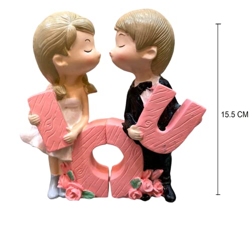 Image of AUGEN Polyresin Love Idol Statue Showpiece for Home Decor Decoration and Gifting (7532-C8, 15cm)