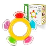 Haakaa Silicone Ferris Wheel Teether - Freezer Teething Toy for Babies 3-6 Months - Safe Soothing Cold Relief - BPA Free Silicone -1 Pack