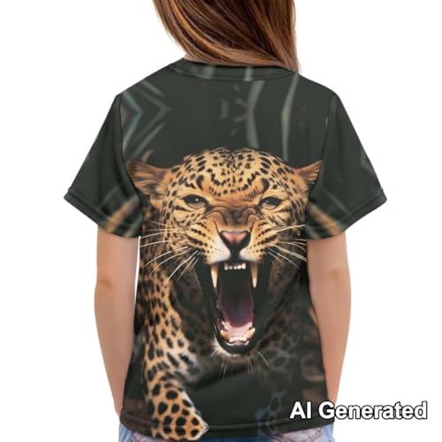 Image of Xhuibop Kids T Shirts for Boys Size 3-16 Girls Short Sleeve Sportswear Active Tops