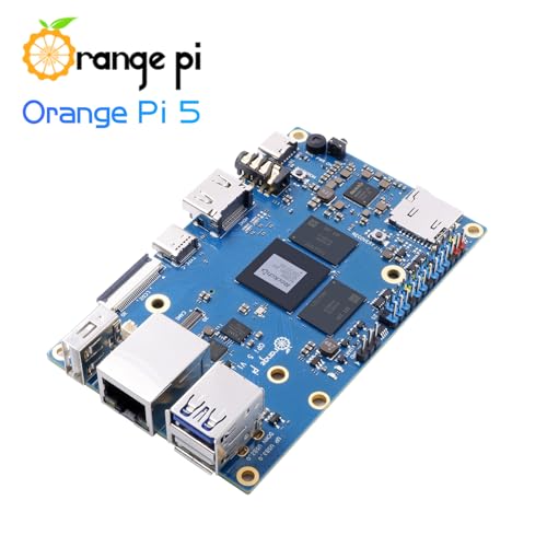 Image of Orange Pi 5 8GB Rockchip RK3588S 8 Core 64 Bit Single Board Computer, 2.4GHz Frequency Open Source Development Board Mini PC Desktop Run Orange Pi OS, Android12, Debian11 (Pi 5 8GB)