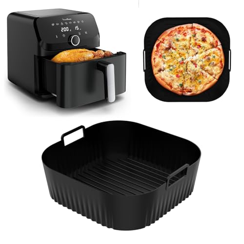 Accessoires Air Fryer pour Moulinex Easy Fry Mega 7.5 L, Moule Silicone Airfryer pour Moulinex EZ8558F0, Plat pour friteuse à air Moulinex