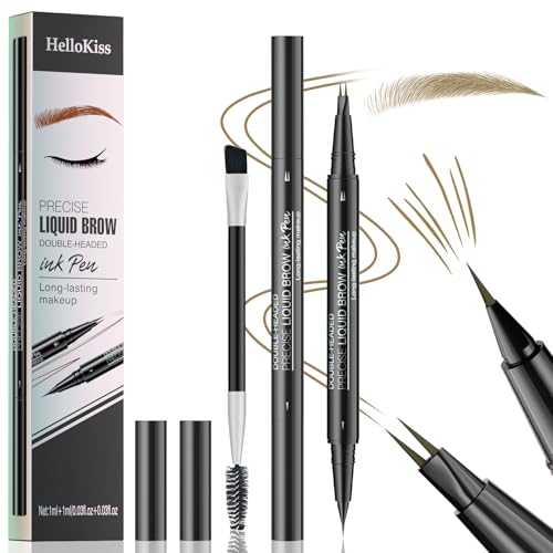 Ceboic Microblading Eyebrow Pen, Dual-Ended Eyebrow Pencil with 2 Micro-Fork-Tip ...