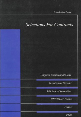 Selections for Contracts, 1998 1566626315 Book Cover