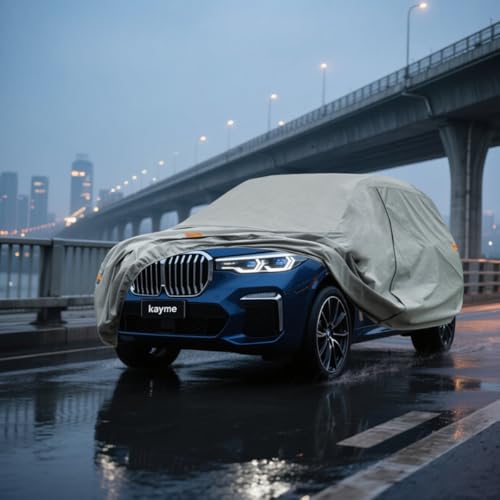 Image of Kayme Heavy Duty SUV Car Cover Custom Fit BMW X7 XM Waterproof All Weather for Automobiles, Full Exterior Covers Sun Rain UV Protection.(Deliver About 3-10 Days)