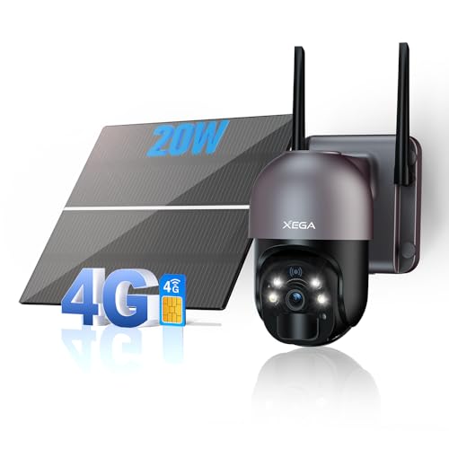 防犯カメラ　屋外用　４Ｇ   ソーラー Amazon.co.jp: 【4G lte・20000mAh大容量・24時間録画 】XEGA