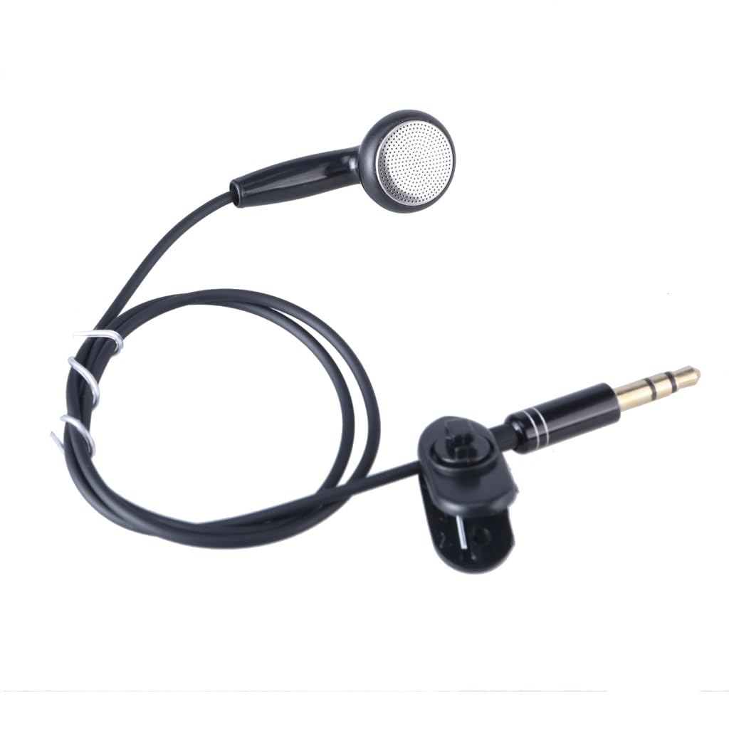 Tsophreniq 3.5mm in Ear Single-Side Earphones Earbud Corded Headsets Headphone Single Side for MP3 MP4 Mobile Phones