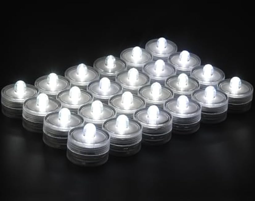 KOABY Submersible LED Lights 24 Pack Warm White Light