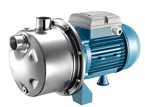 FORAS JXF146 Selbstansaugende elektrische Kreiselpumpe, made in Italy, Dauerbetrieb, 230V, 1.1 kW, Förderleistung 63 L/min, Druck 60 m