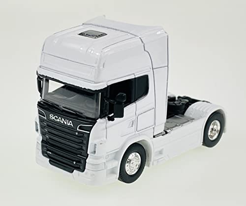 Welly Scania V8 R730 - Modelo de camión (1/64, 10 cm), color blanco