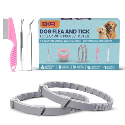 BKRMART Flea Collar For Dog Collar Natural Flea & Tick