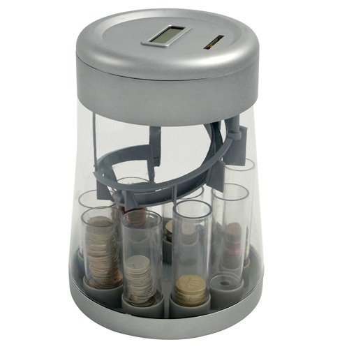 BARGAINSGALORE Digital Coin Counter and Sorter Money Jar Change