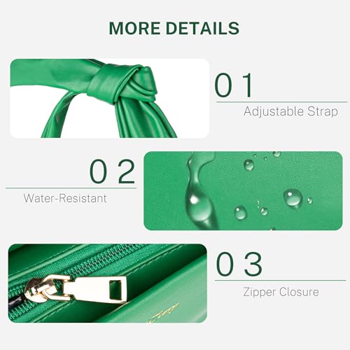 Image of Viva Terry Hobo Hand Bag for Womens, Small Vegan Leather Hobe Handbag Shoulder Purses for Women with Zipper