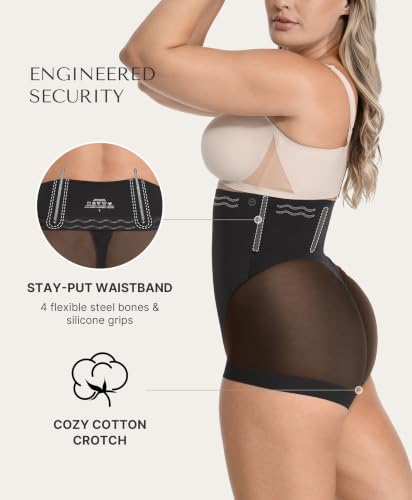 Image of SHAPELLX Women High Waist Tummy Control Slips Shapewear Panties Under Dress