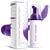 Pasta de dientes morada para blanqueamiento de dientes, kit de blanqueamiento de dientes morado, corrector de color para eliminar manchas de dientes, 1 onza líquida